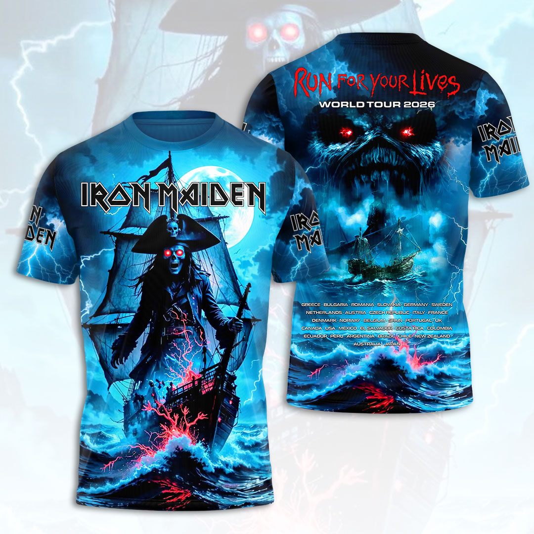 Iron Maiden 2026 World Tour 3D Apparel – HOATT19327