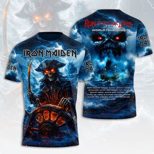Iron Maiden 2026 World Tour 3D Apparel – HOATT19360