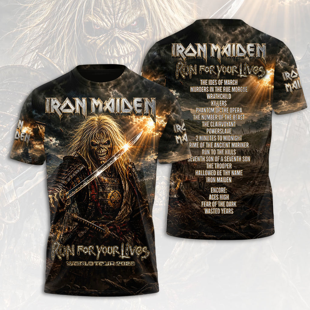 Iron Maiden 2026 World Tour 3D Apparel – HOATT19362