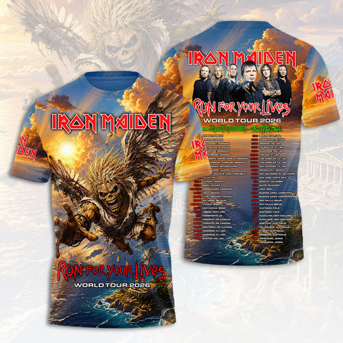 Iron Maiden 2026 World Tour 3D Apparel – HOATT19381