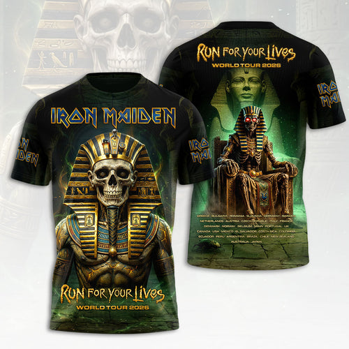 Iron Maiden 2026 World Tour 3D Apparel – HOATT19516