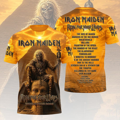 Iron Maiden 2026 World Tour 3D Apparel – HOATT19561