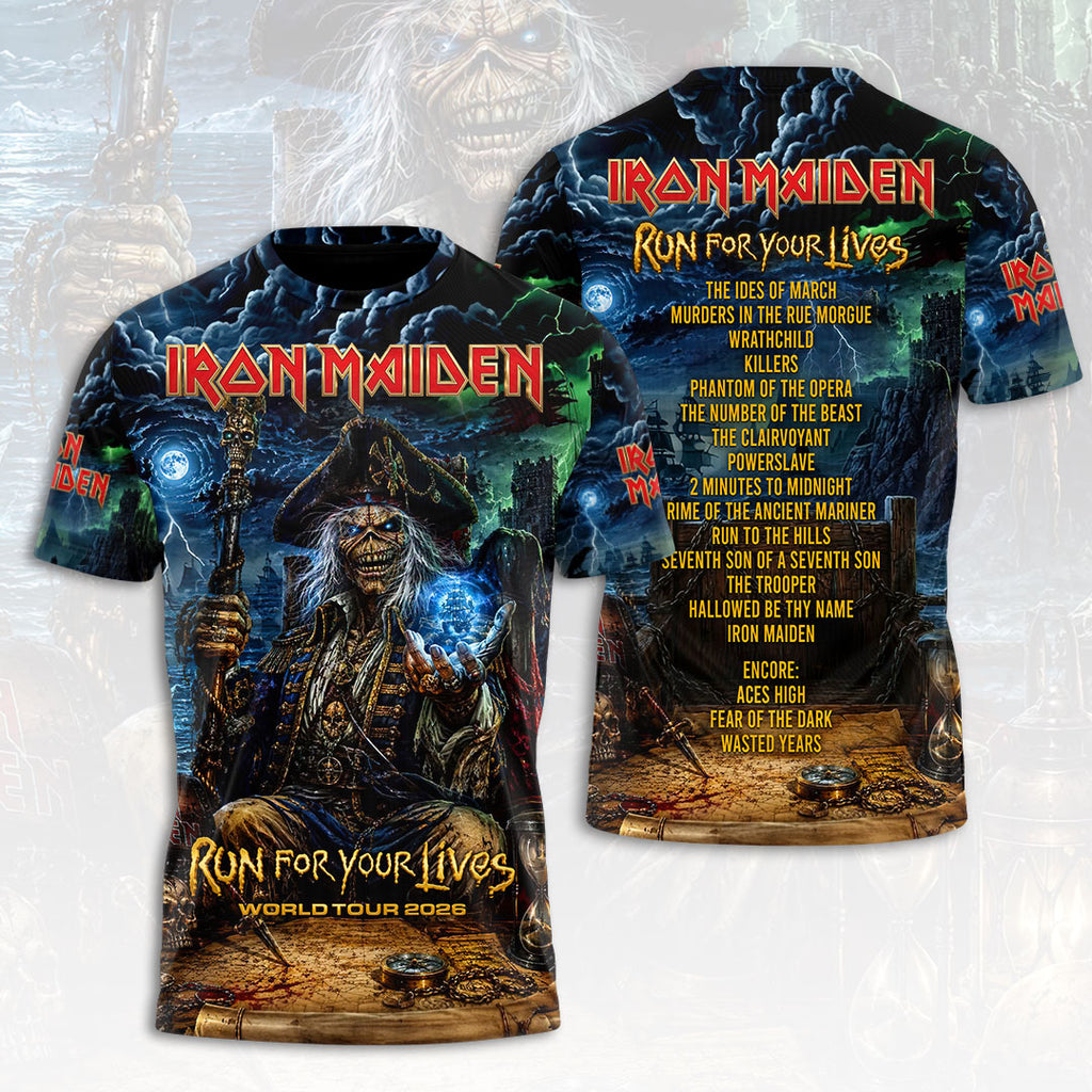 Iron Maiden 2026 World Tour 3D Apparel – HOATT19822
