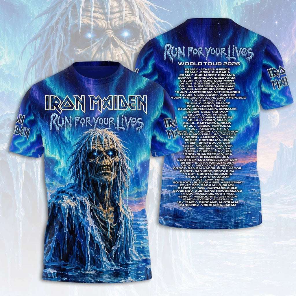 Iron Maiden 2026 World Tour 3D Apparel – HOATT20614