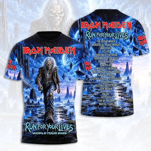 Iron Maiden 2026 World Tour 3D Apparel – HOATT21690