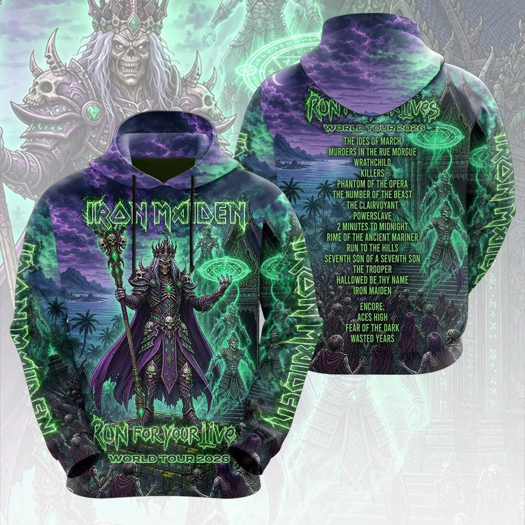 Iron Maiden 2026 World Tour 3D Apparel – HOATT21341