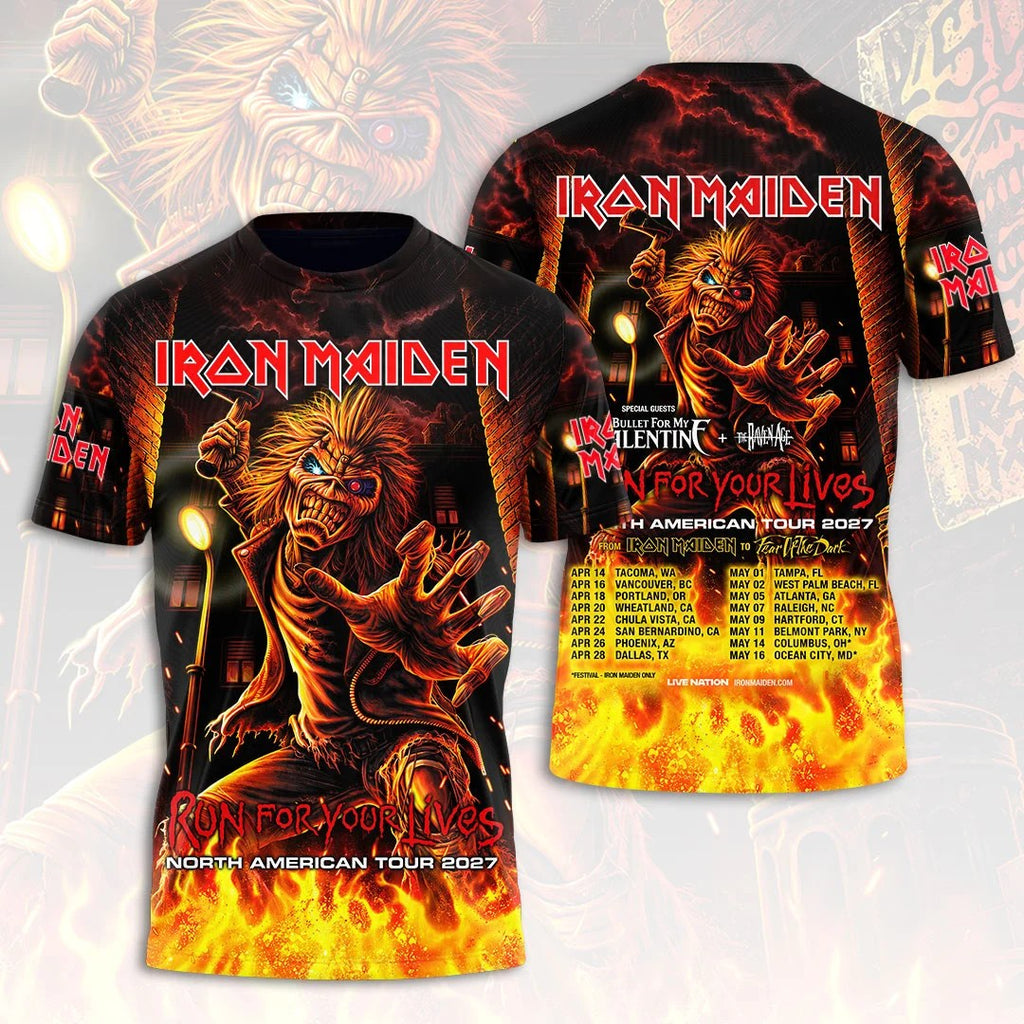 Iron Maiden 2027 World Tour 3D Apparel – HOATT26835