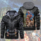 Iron Maiden 2D Leather Hooded Jacket – TMTHU6379