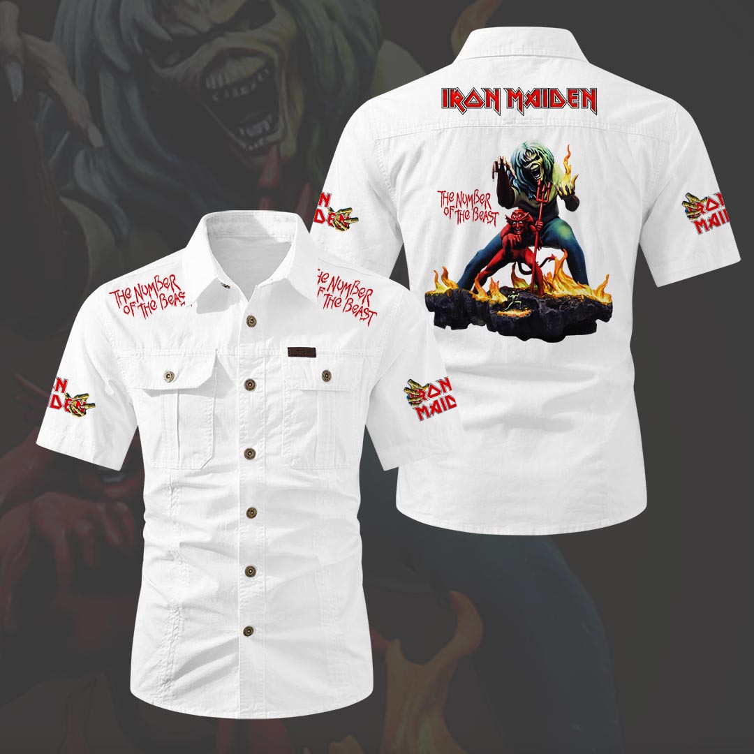 Iron Maiden 2D Short Sleeve Mechanic Shirt – HOATT20168