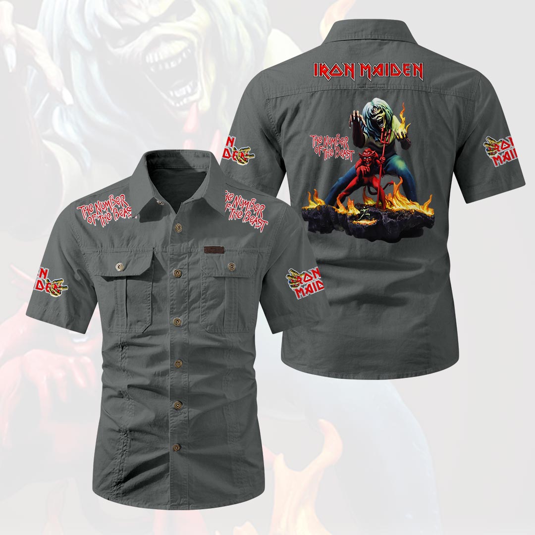 Iron Maiden 2D Short Sleeve Mechanic Shirt – HOATT20168