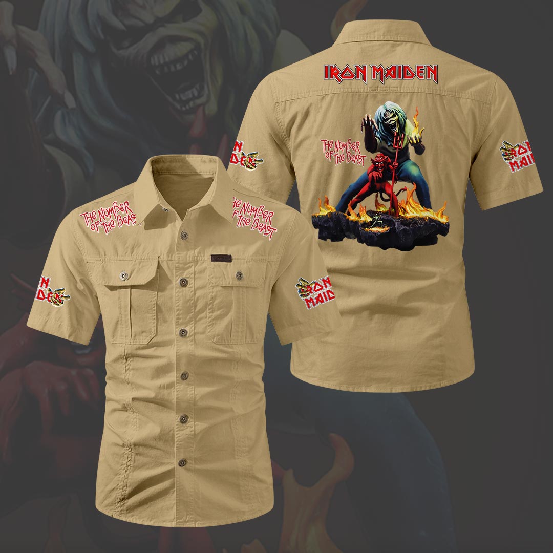 Iron Maiden 2D Short Sleeve Mechanic Shirt – HOATT20168