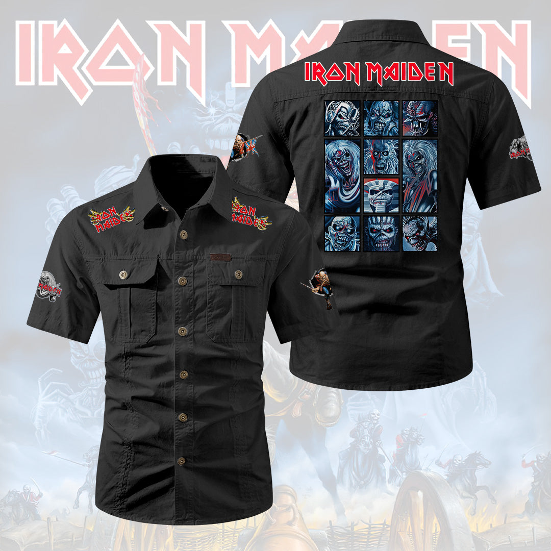 Iron Maiden 2D Short Sleeve Mechanic Shirt – HOATT20206
