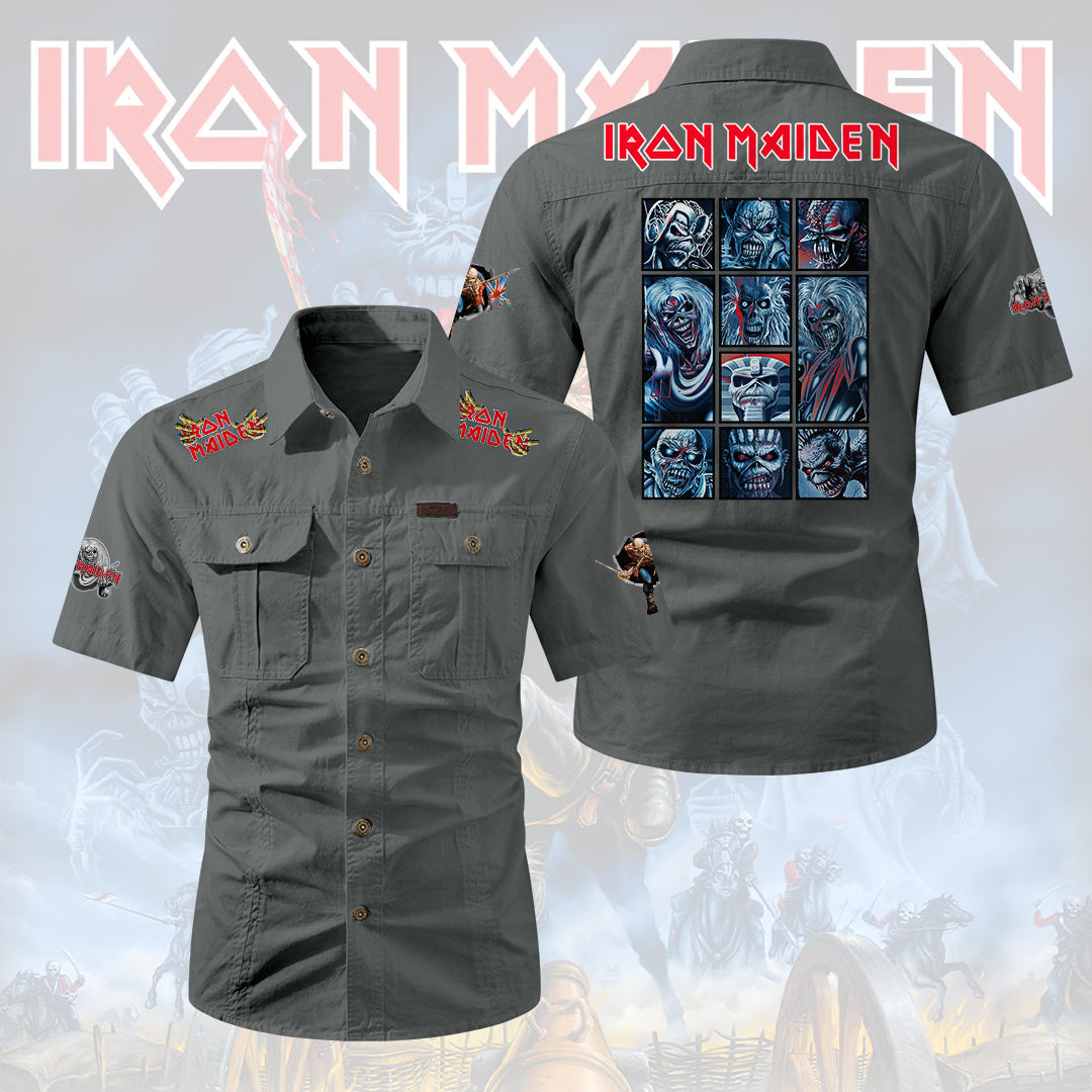 Iron Maiden 2D Short Sleeve Mechanic Shirt – HOATT20206
