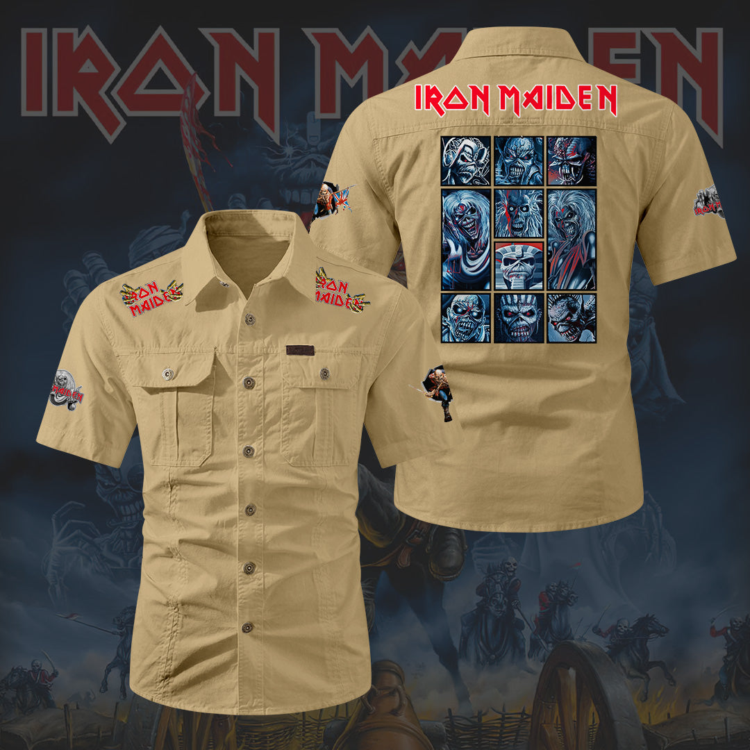 Iron Maiden 2D Short Sleeve Mechanic Shirt – HOATT20206