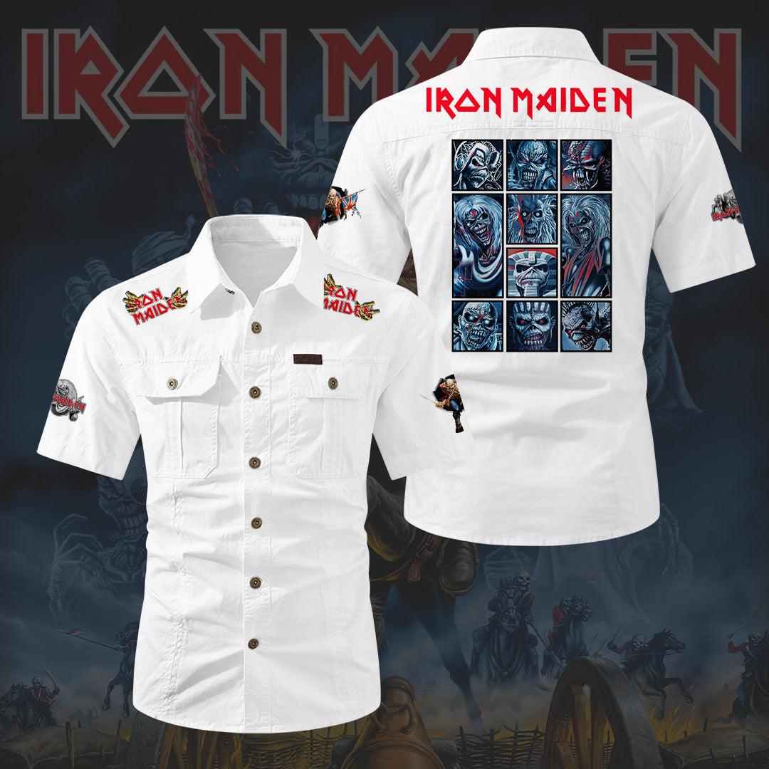 Iron Maiden 2D Short Sleeve Mechanic Shirt – HOATT20206
