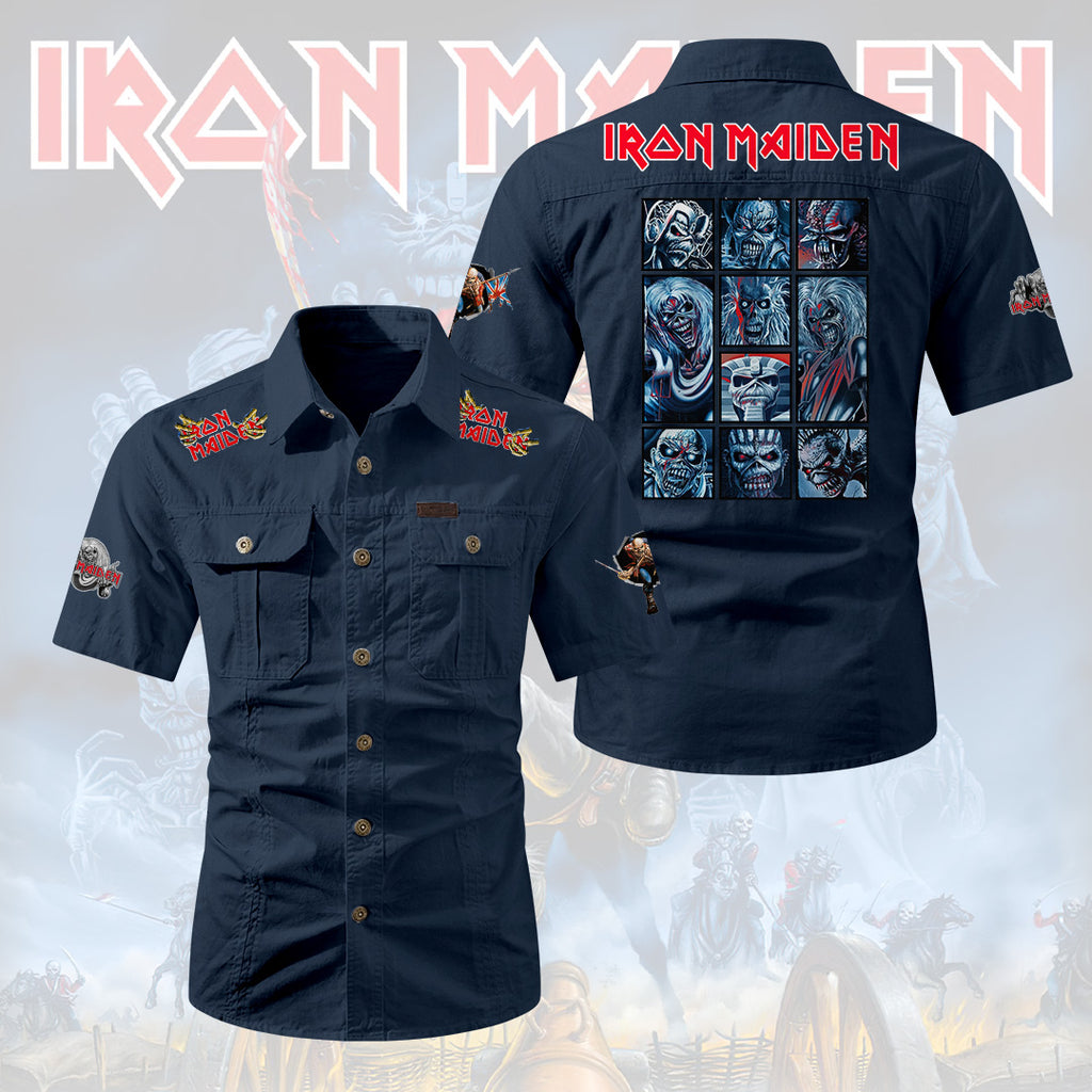 Iron Maiden 2D Short Sleeve Mechanic Shirt – HOATT20206