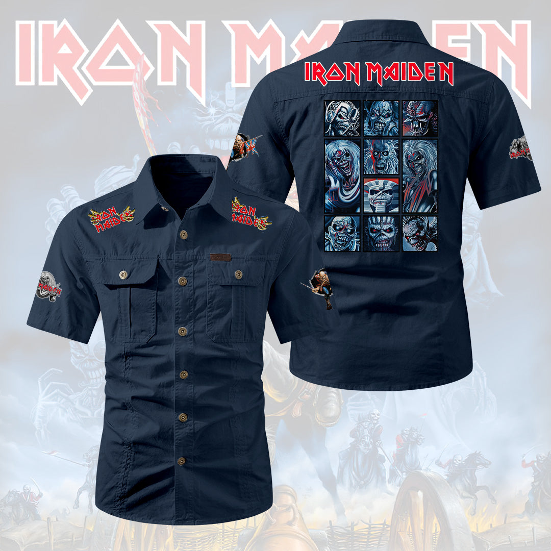 Iron Maiden 2D Short Sleeve Mechanic Shirt – HOATT20206
