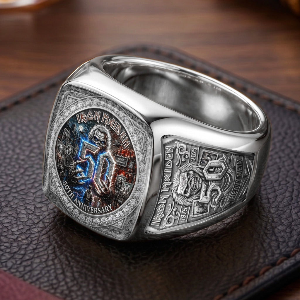 Iron Maiden 3D Engraved Ring – TMTHU7195