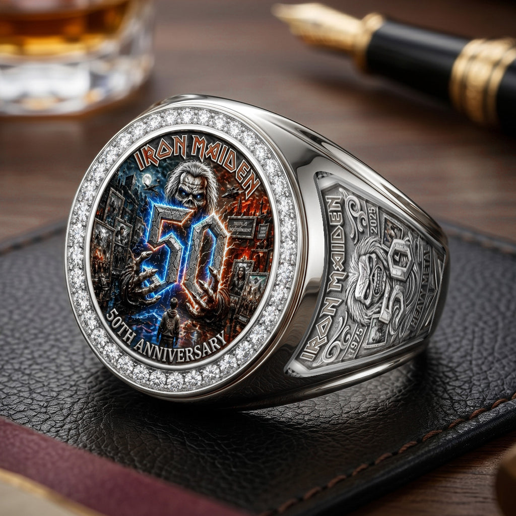 Iron Maiden 3D Engraved Ring – TMTHU7195