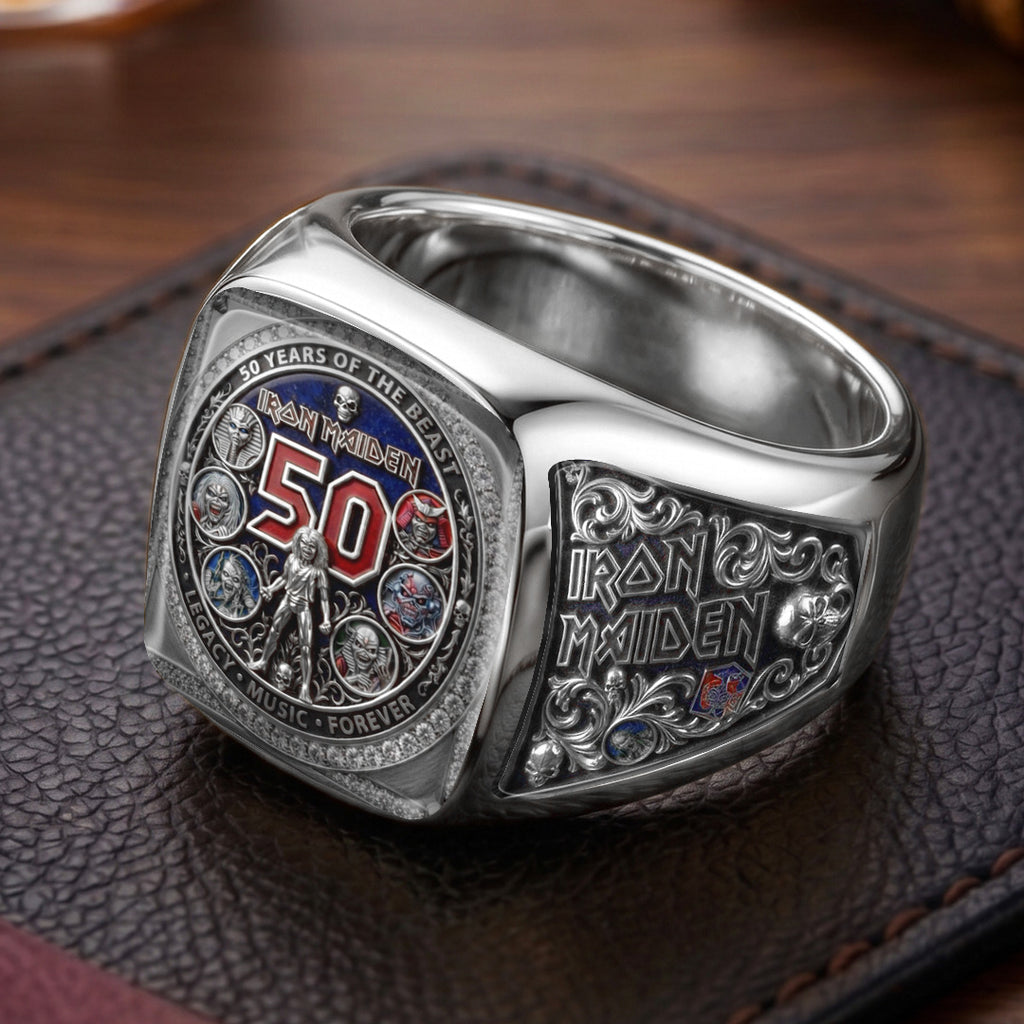 Iron Maiden 3D Engraved Ring – TMTHU7268