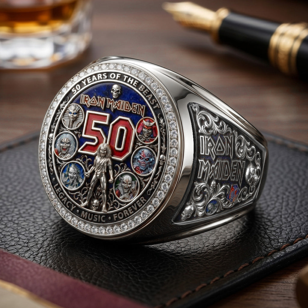 Iron Maiden 3D Engraved Ring – TMTHU7268