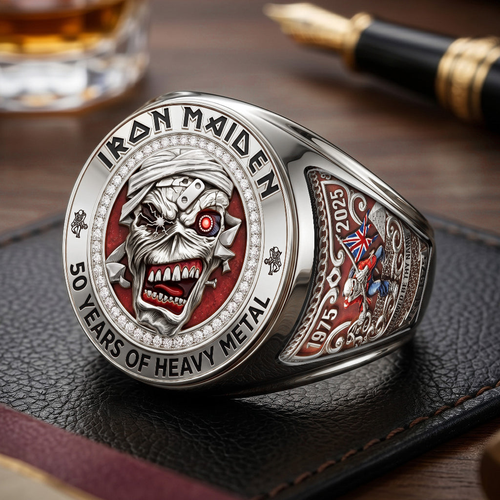 Iron Maiden 3D Engraved Ring – TMTHU7304