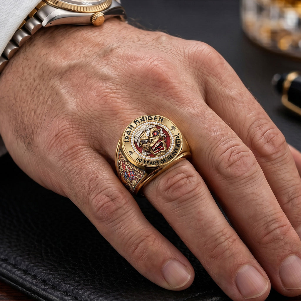 Iron Maiden 3D Engraved Ring – TMTHU7304
