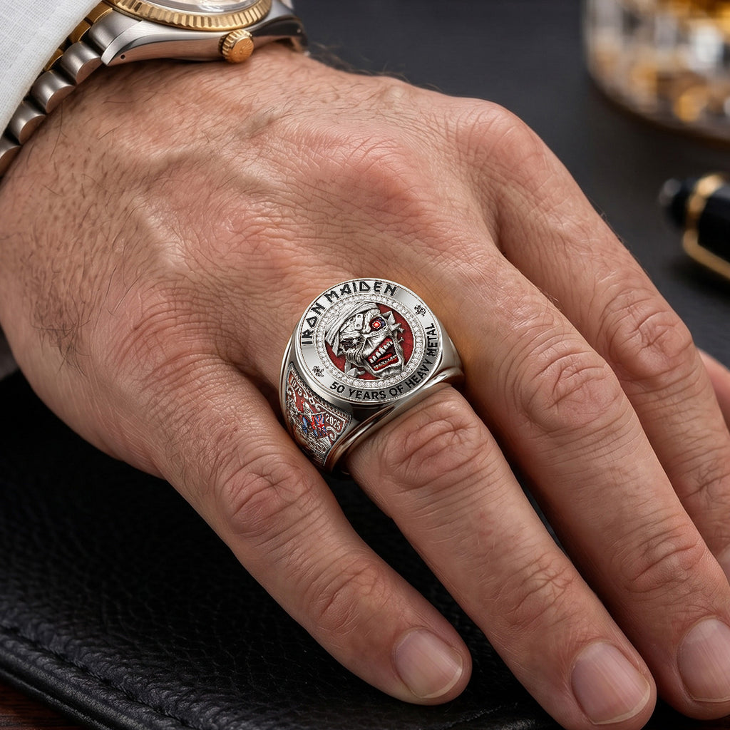 Iron Maiden 3D Engraved Ring – TMTHU7304