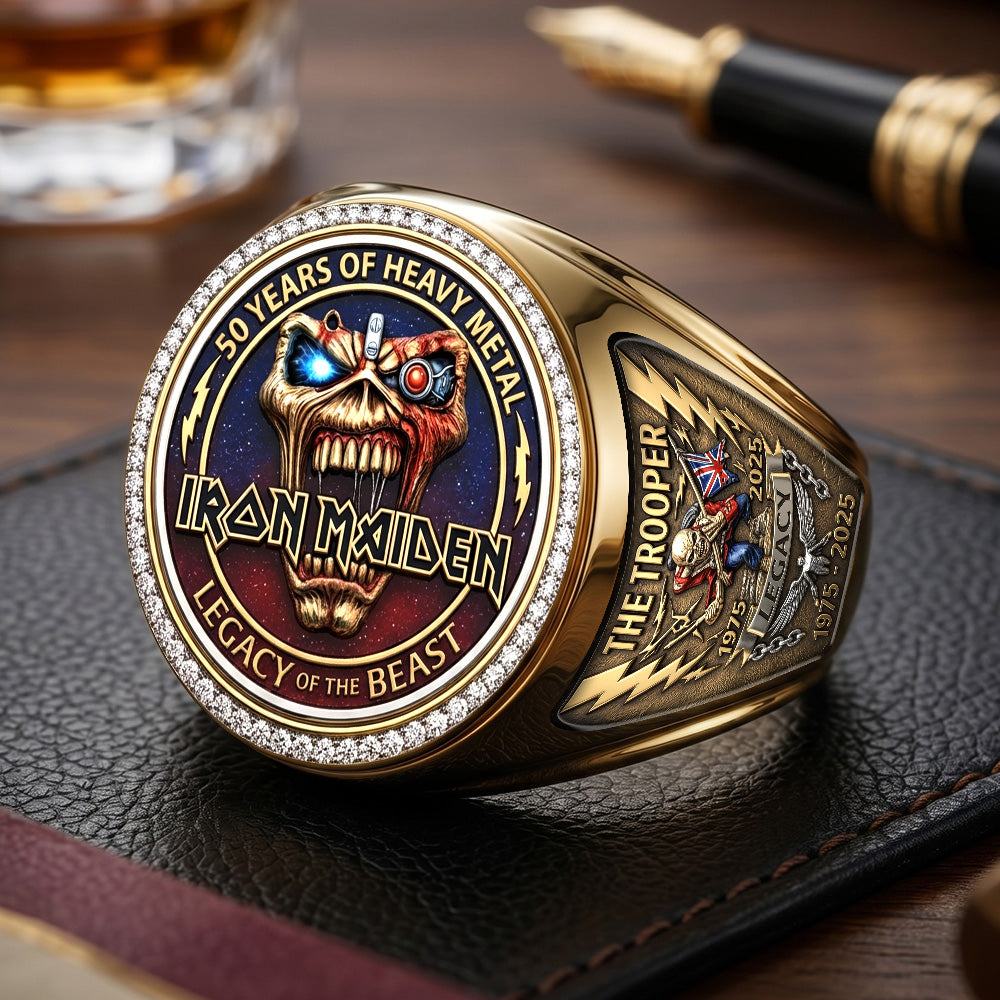 Iron Maiden 3D Engraved Ring – TMTHU7305