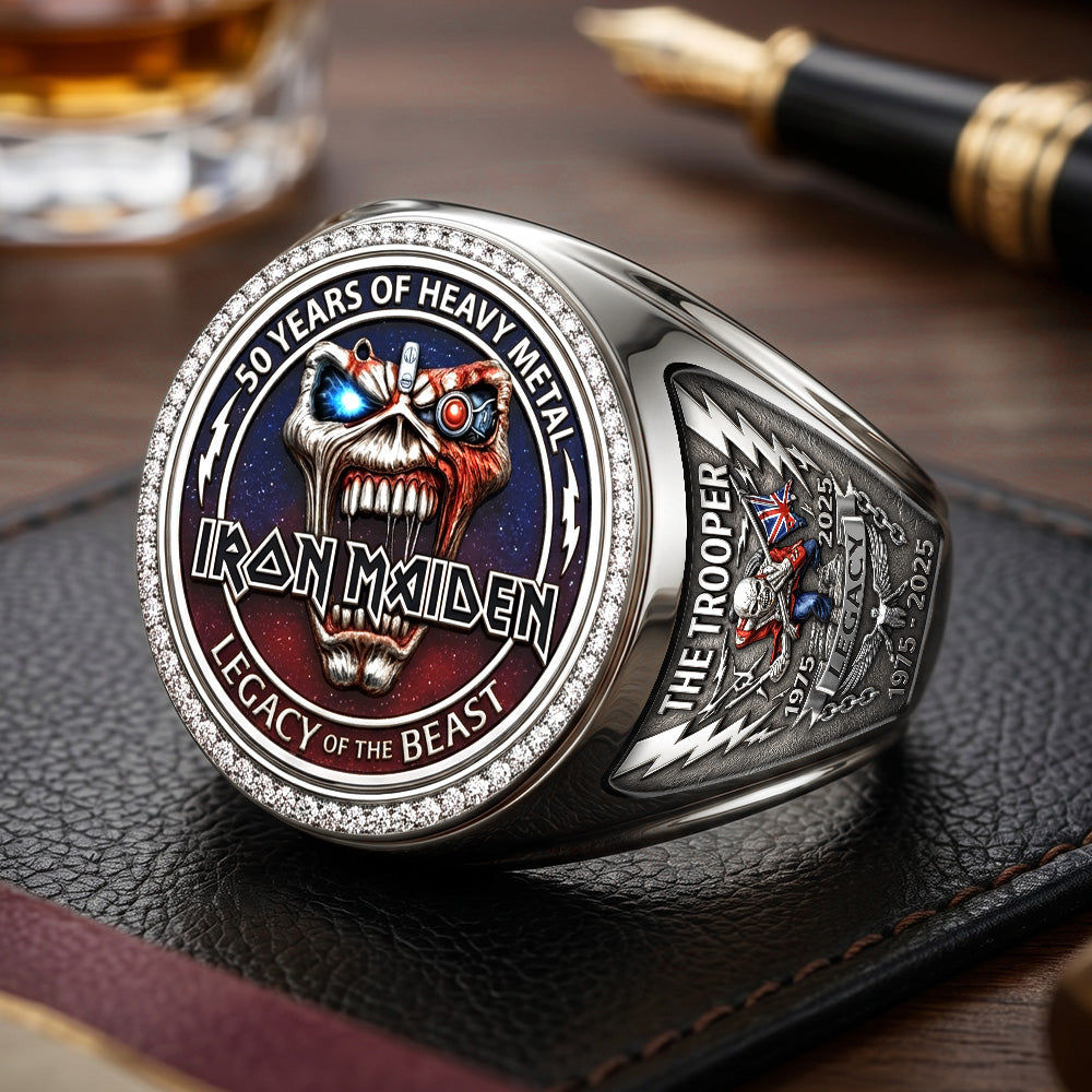 Iron Maiden 3D Engraved Ring – TMTHU7305