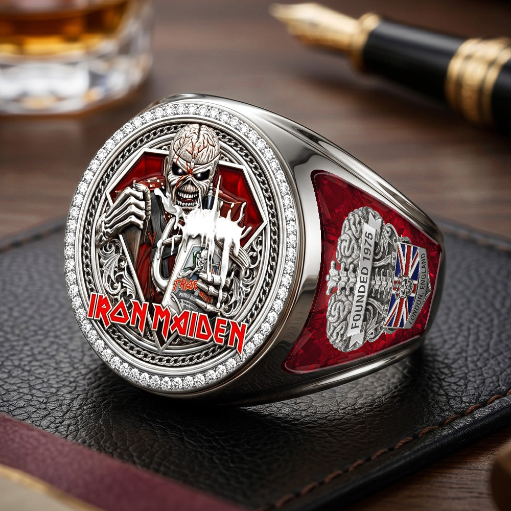 Iron Maiden 3D Engraved Ring – TMTHU7378