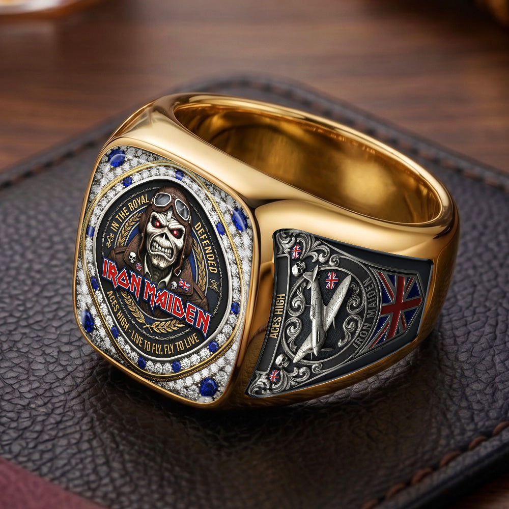 Iron Maiden 3D Engraved Ring – TMTHU7580