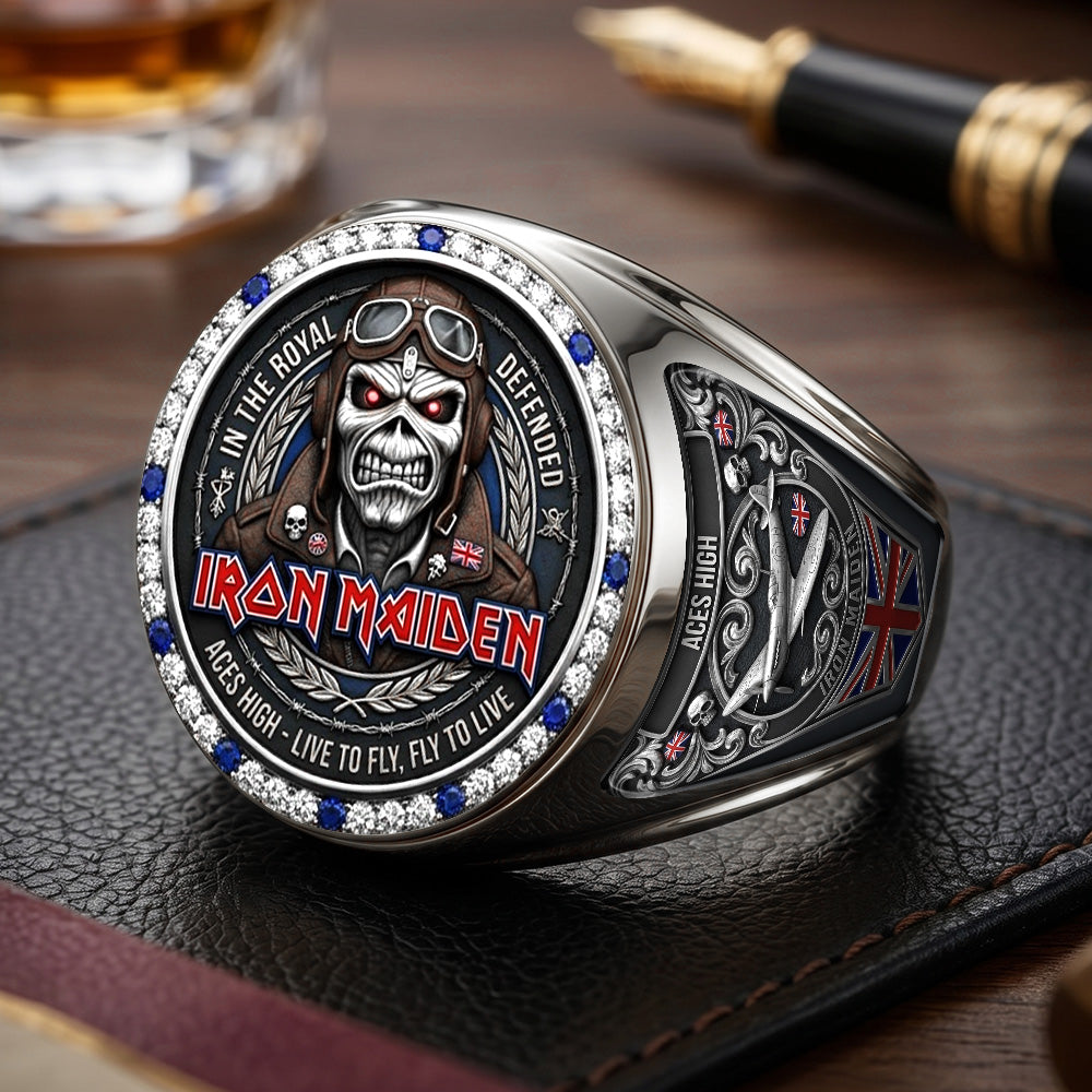 Iron Maiden 3D Engraved Ring – TMTHU7580