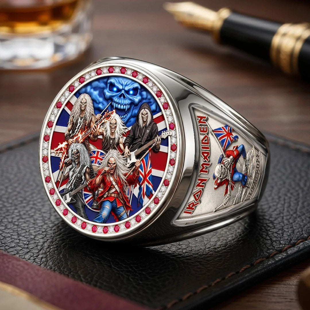 Iron Maiden 3D Engraved Ring – TMTHU9641