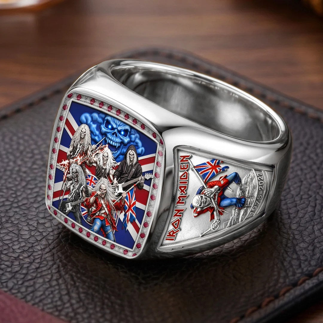 Iron Maiden 3D Engraved Ring – TMTHU9641