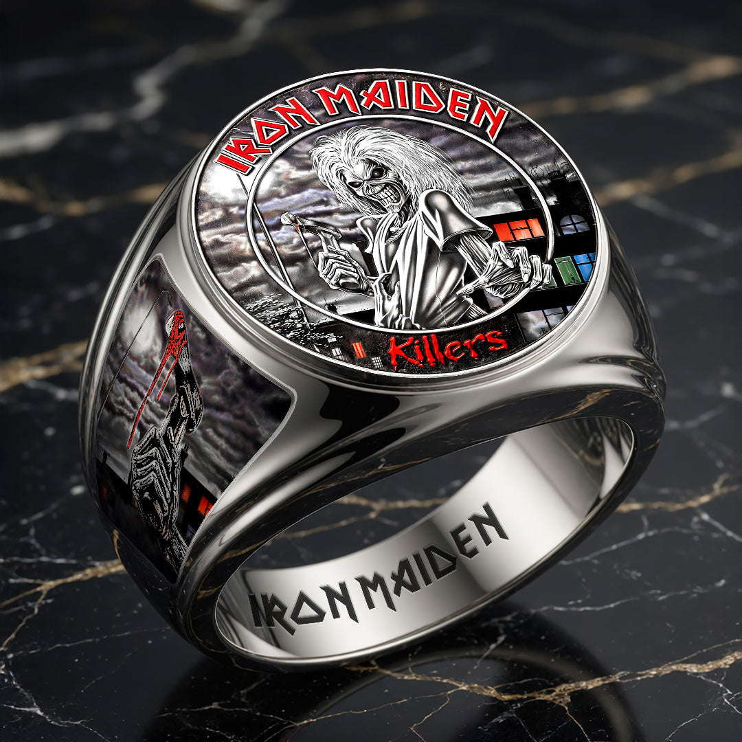 Iron Maiden 3D Engraved Ring – HOATT19364