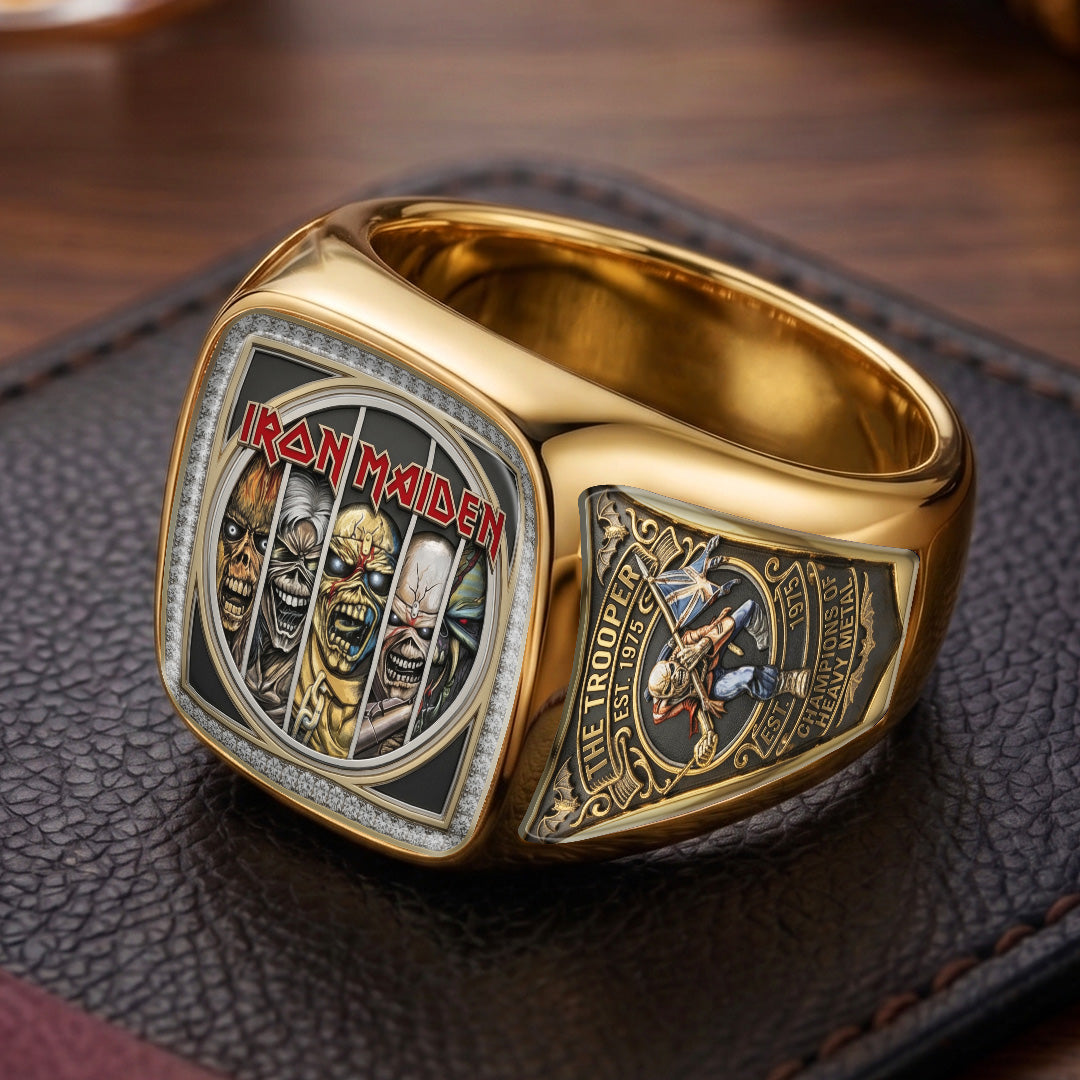 Iron Maiden 3D Engraved Ring – TMTHU7381