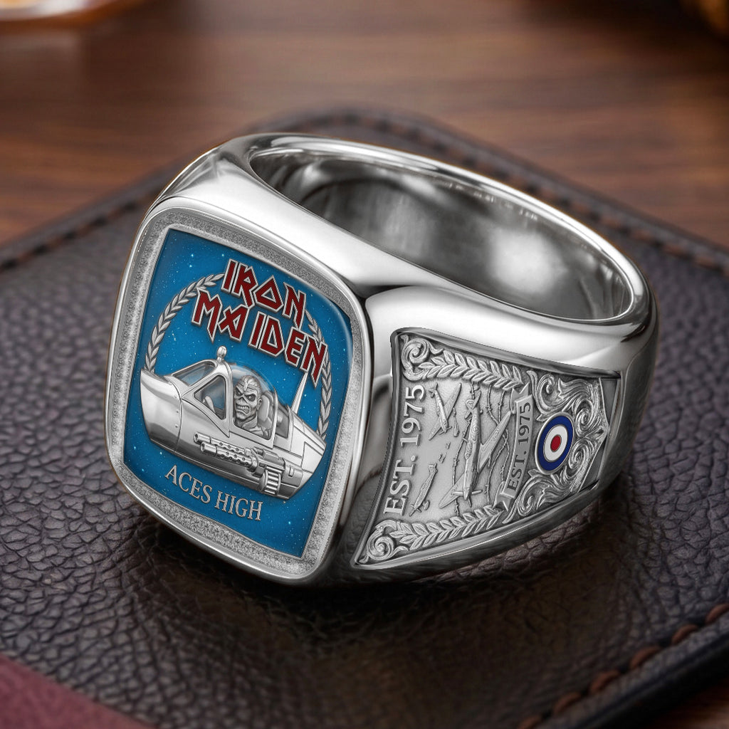 Iron Maiden 3D Engraved Ring – TMTHU7382