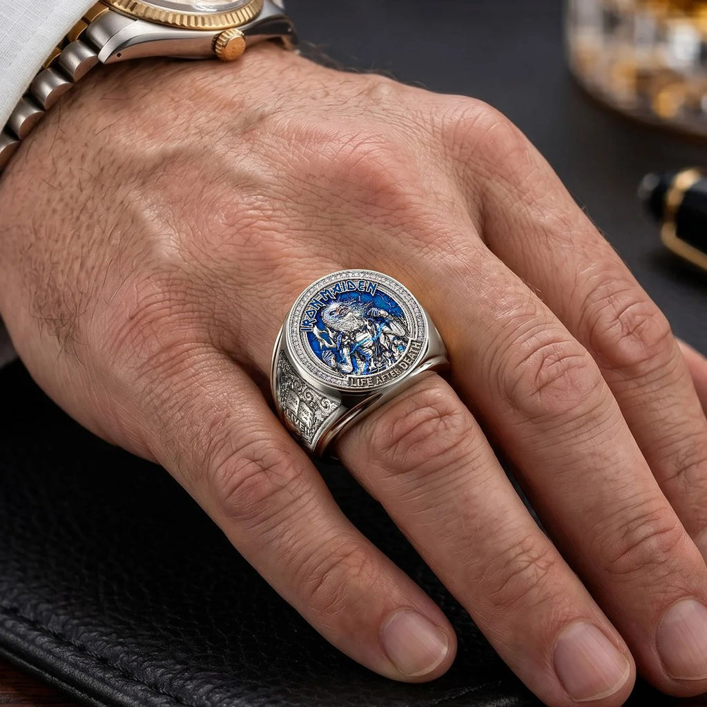 Iron Maiden 3D Engraved Ring – TMTHU9407