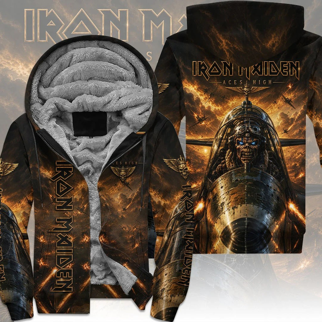 Iron Maiden 3D Fleece Zip Hoodie – TMTHU8824