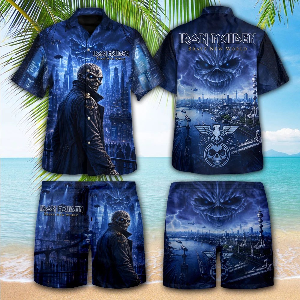 Iron Maiden 3D Hawaiian Apparel – TMTHU8867