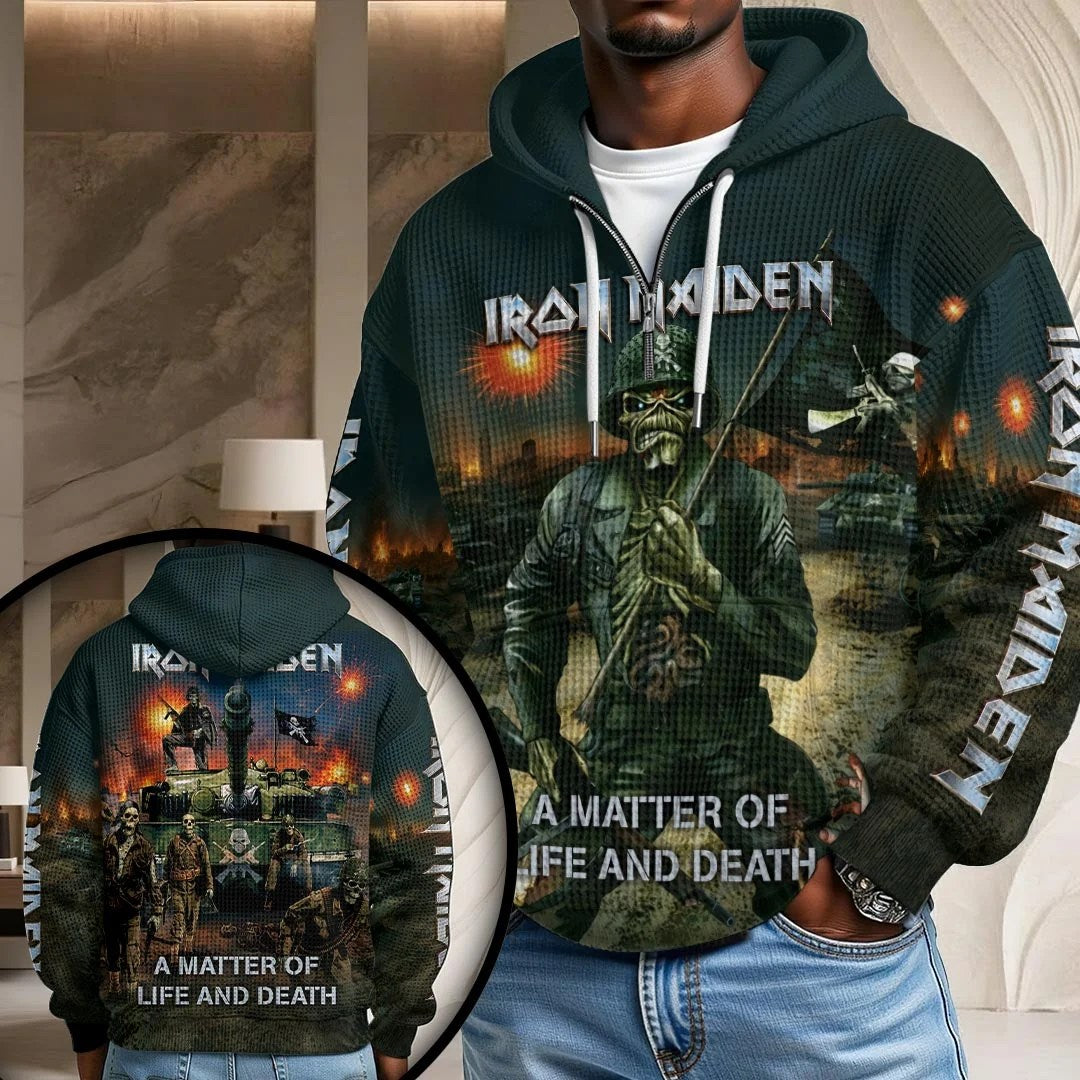 Iron Maiden 3D Unisex Waffle Hoodie – HOATT20598