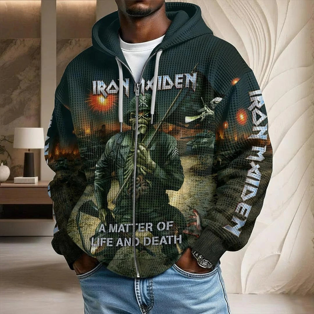 Iron Maiden 3D Unisex Waffle Hoodie – HOATT20598