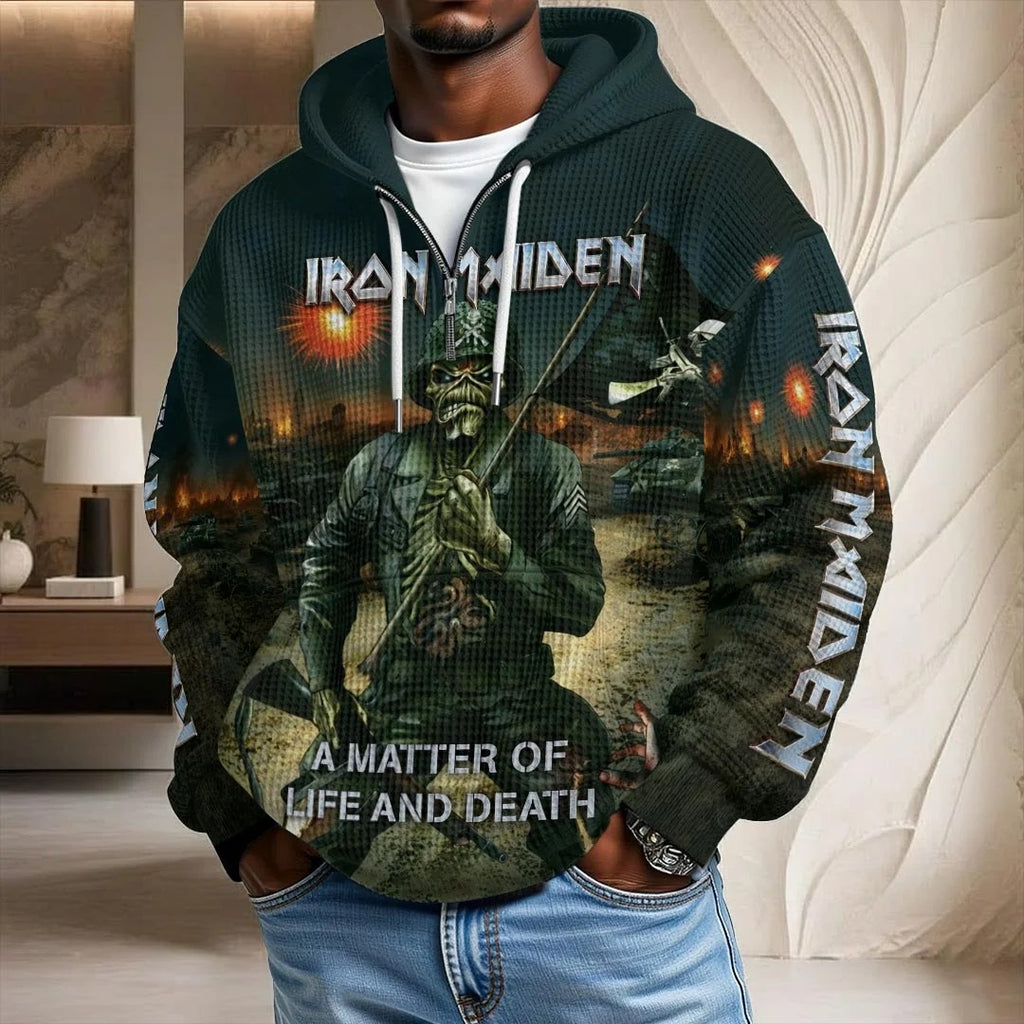 Iron Maiden 3D Unisex Waffle Hoodie – HOATT20598