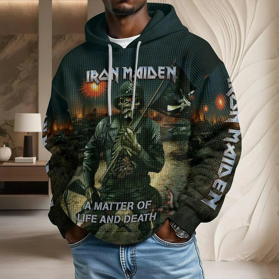 Iron Maiden 3D Unisex Waffle Hoodie – HOATT20598