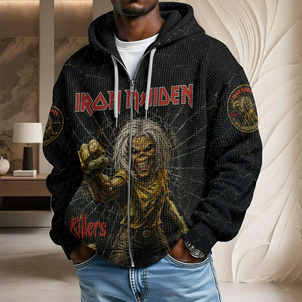 Iron Maiden 3D Unisex Waffle Hoodie – TMTHU7744