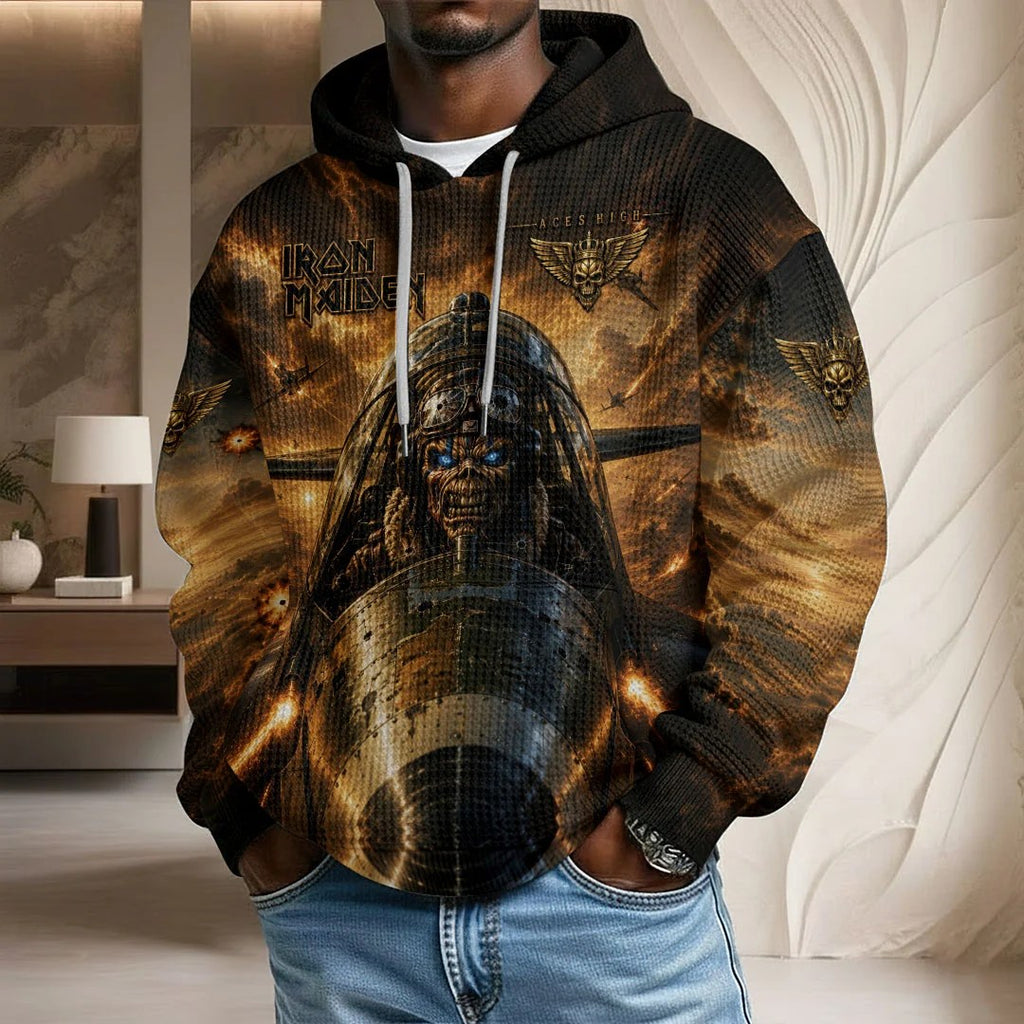 Iron Maiden 3D Unisex Waffle Hoodie – TMTHU8807