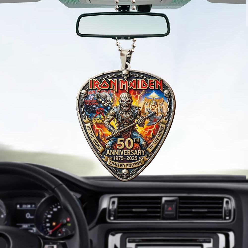 Iron Maiden 50th Anniversary Custom shape 2-sided Acrylic Car Ornament – MAITM15266