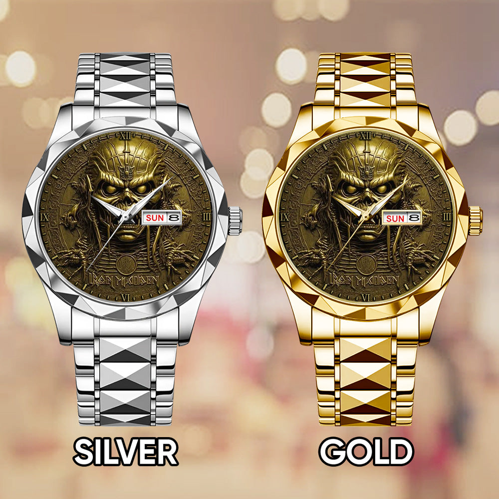 Iron Maiden Alloy Luxury Quartz Watch – GNE 3986