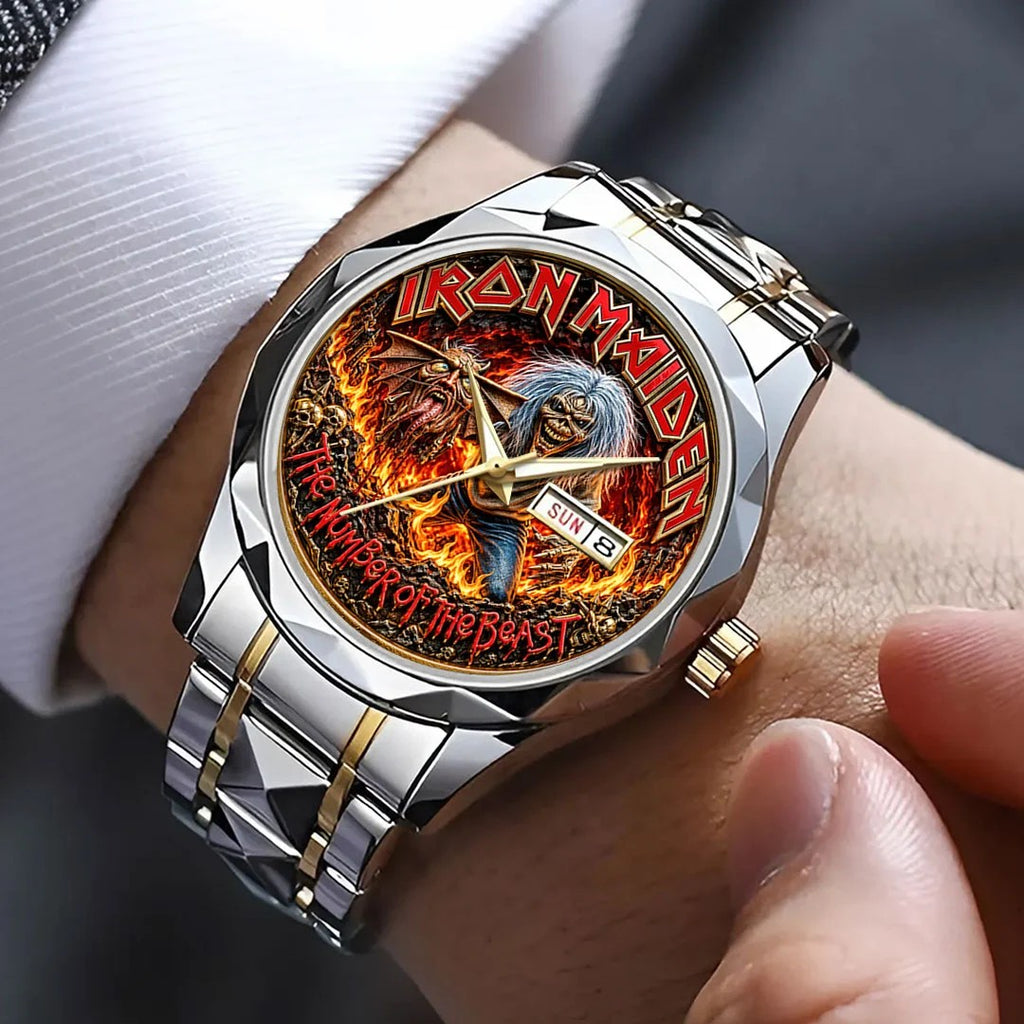 Iron Maiden Alloy Luxury Quartz Watch – HOATT21699